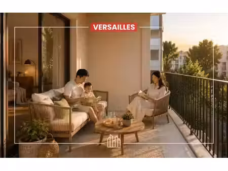 vente appartement neuf 3 pièces 58m2 versailles - 388000 € - surface privée