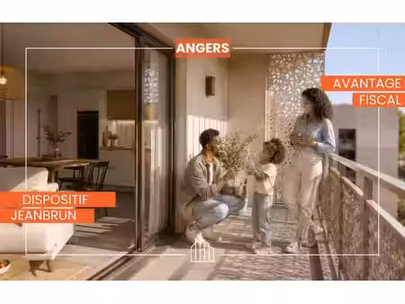 vente appartement neuf 2 pièces 44m2 angers - 225462 € - surface privée