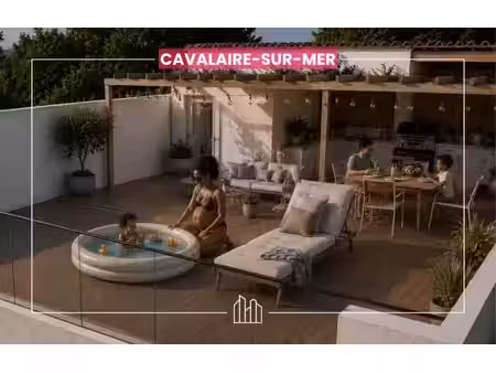 vente appartement neuf 5 pièces 90m2 cavalaire-sur-mer - 791500 € - surface privée
