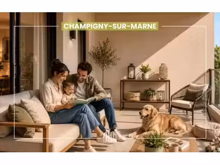 vente appartement neuf 5 pièces 94m2 champigny-sur-marne - 536000 € - surface privée