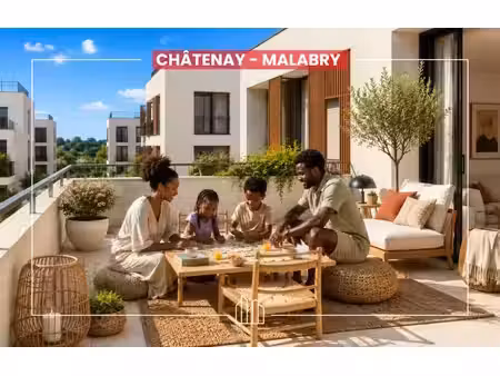 vente appartement neuf 3 pièces 66m2 châtenay-malabry - 427000 € - surface privée