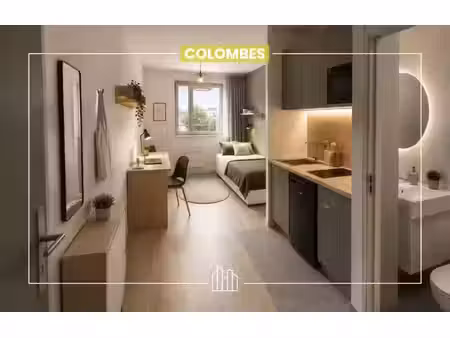 vente appartement neuf 1 pièces 17m2 colombes - 143160 € - surface privée