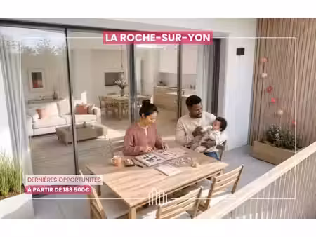 vente appartement neuf 3 pièces 64m2 la roche-sur-yon - 209500 € - surface privée