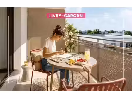 vente appartement neuf 2 pièces 39m2 livry-gargan - 221900 € - surface privée