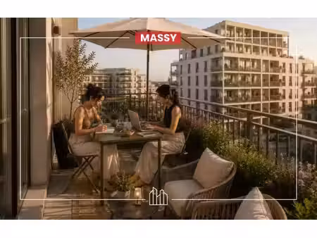 vente appartement neuf 2 pièces 51m2 massy - 291185 € - surface privée