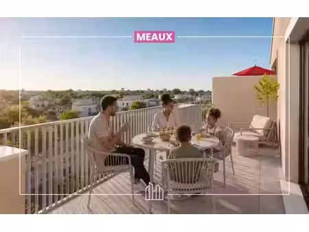 vente appartement neuf 2 pièces 49m2 meaux - 219792 € - surface privée