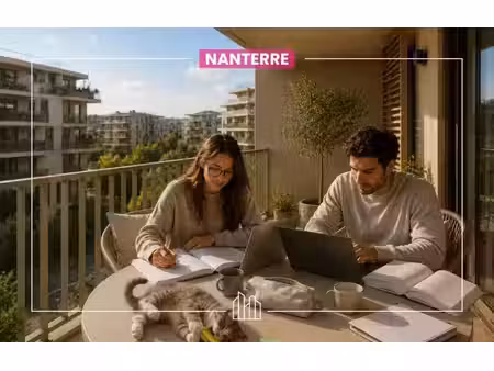 vente appartement neuf 2 pièces 46m2 nanterre - 301000 € - surface privée