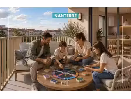 vente appartement neuf 3 pièces 67m2 nanterre - 432000 € - surface privée