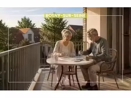 vente appartement neuf 2 pièces 49m2 rosny-sur-seine - 210900 € - surface privée