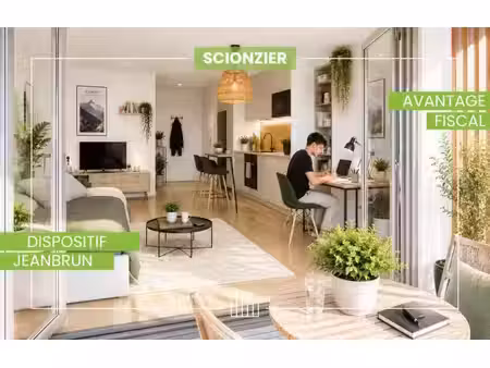 vente appartement neuf 1 pièces 20m2 scionzier - 133900 € - surface privée