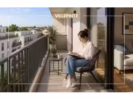 vente appartement neuf 2 pièces 50m2 villepinte - 259500 € - surface privée