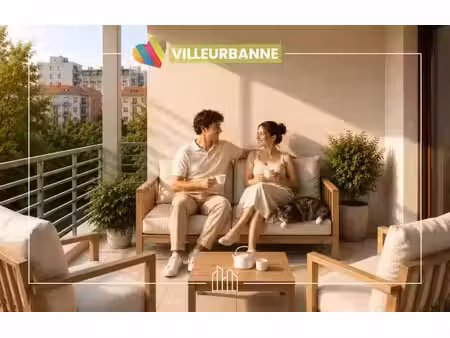 vente appartement neuf 2 pièces 40m2 villeurbanne - 233062 € - surface privée