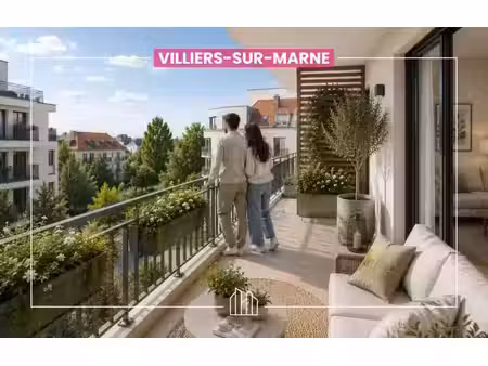 vente appartement neuf 3 pièces 62m2 villiers-sur-marne - 351000 € - surface privée