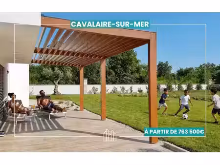 vente maison neuf 5 pièces 90m2 cavalaire-sur-mer - 781500 € - surface privée