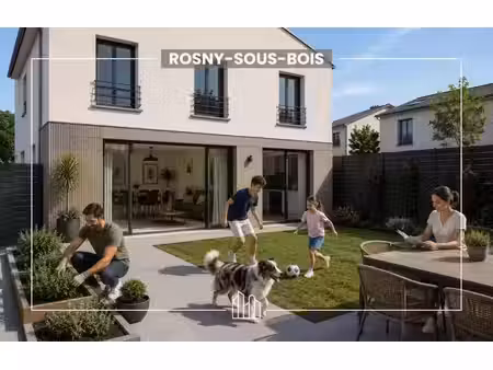 vente maison neuf 4 pièces 88m2 rosny-sous-bois - 499550 € - surface privée