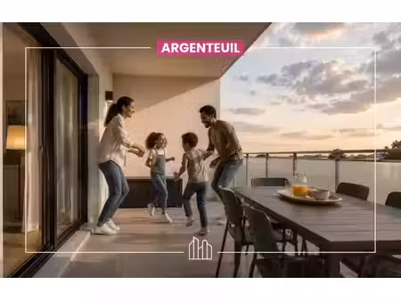 vente appartement neuf 2 pièces 45m2 argenteuil - 241024 € - surface privée