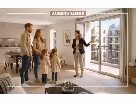 vente appartement neuf 3 pièces 52m2 aubervilliers - 341000 € - surface privée