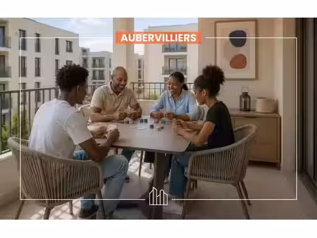 vente appartement neuf 3 pièces 64m2 aubervilliers - 371000 € - surface privée