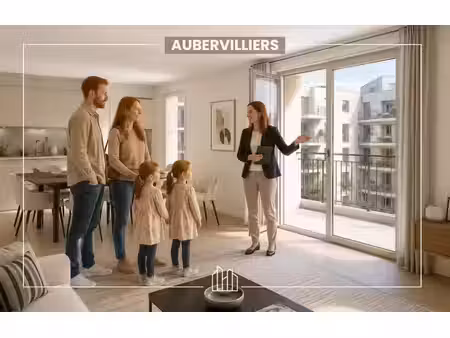 vente appartement neuf 3 pièces 65m2 aubervilliers - 375000 € - surface privée
