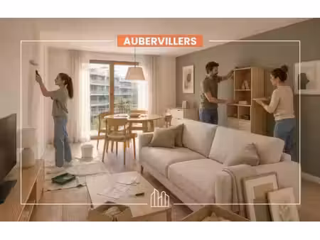 vente appartement neuf 3 pièces 67m2 aubervilliers - 371943 € - surface privée