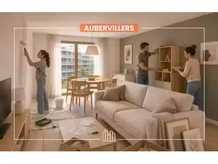 vente appartement neuf 3 pièces 67m2 aubervilliers - 374218 € - surface privée