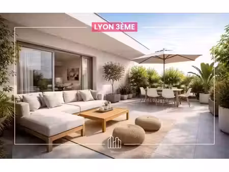 vente appartement neuf 4 pièces 99m2 lyon 3eme - 852000 € - surface privée
