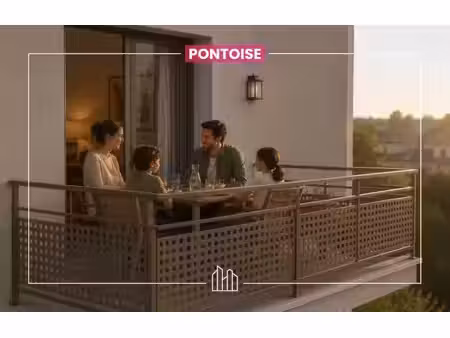 vente appartement neuf 3 pièces 62m2 pontoise - 270000 € - surface privée