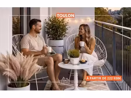 vente appartement neuf 3 pièces 65m2 toulon - 329858 € - surface privée