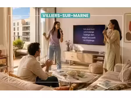 vente appartement neuf 2 pièces 43m2 villiers-sur-marne - 276000 € - surface privée