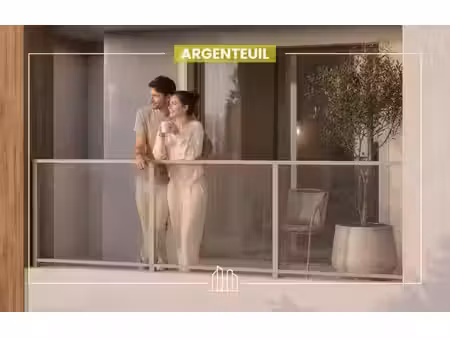 vente appartement neuf 2 pièces 44m2 argenteuil - 209900 € - surface privée
