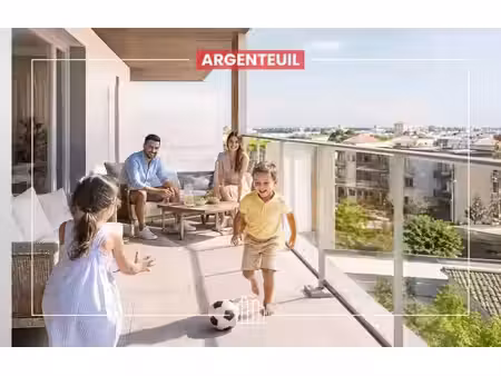 vente appartement neuf 4 pièces 83m2 argenteuil - 363900 € - surface privée