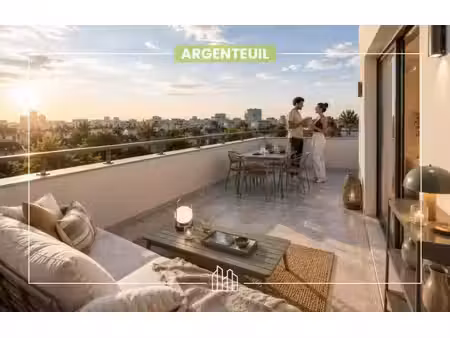 vente appartement neuf 2 pièces 40m2 argenteuil - 227900 € - surface privée