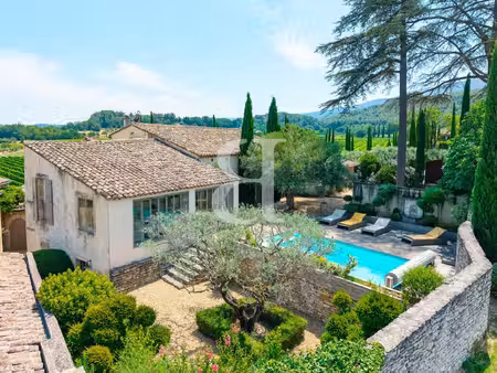 magnifique mas en pierre avec piscine  jardin privatif et vue su