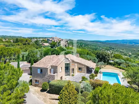 mas d'exception à gordes avec piscine  garage et vue spectacula