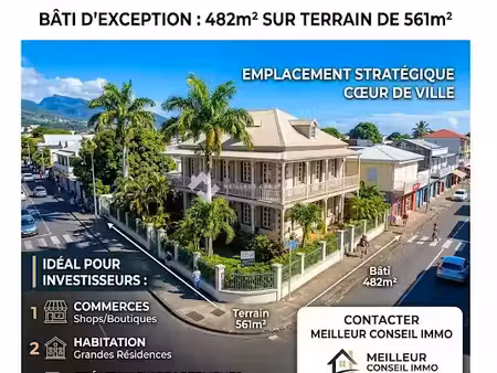vente immeuble 482 m² à saint joseph (97480)  793 012 €