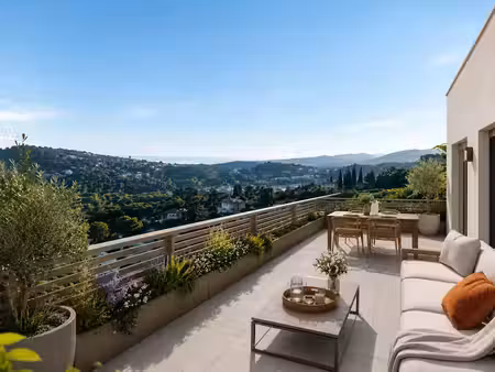 vente appartement 2 pièces 45 m² à la gaude (06610)  309 000 €