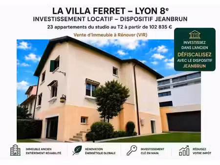 vente appartement 1 pièce 15.7 m² à lyon 8ème (69008)  102 835 €