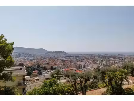 3 pièces avec vue mer  deux terrasses  garage  cave et piscine – nice pessicart