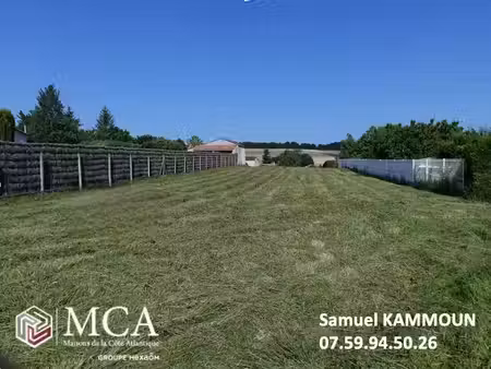 vente terrain 1000 m² écurat (17810)