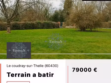 terrain constructible 572 m2 le coudray sur thelle