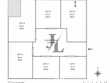 location local d'activités 54m2 guilherand-granges 07500 - 300 € - surface privée