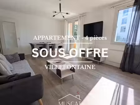villefontaine - appartement 4 pièces - balcon - garage