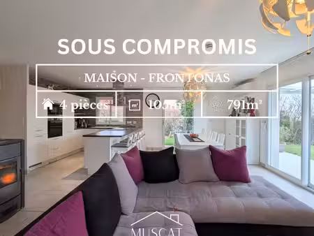 frontonas - maison plain-pied - double garage - terrasse - jardin - piscine