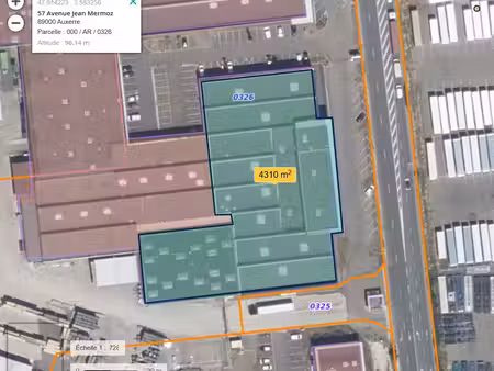 auxerre - 55 av jean mermoz - axe hyper passant - batiment commercial recent