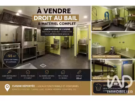 vente local commercial 55 m²