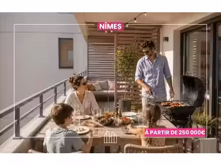 vente appartement neuf 4 pièces 131m2 nîmes - 800000 € - surface privée