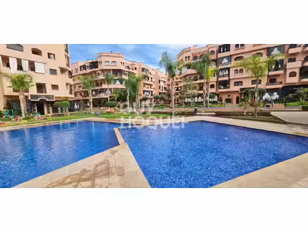 marrakech : appartement de 3 pièces avec piscine (70 m²) en location