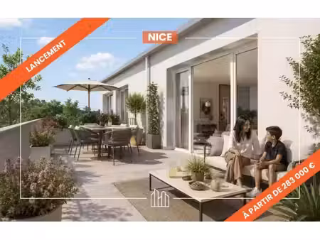 vente appartement neuf 3 pièces 63m2 nice - 367000 € - surface privée