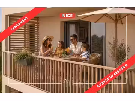 vente appartement neuf 4 pièces 77m2 nice - 457000 € - surface privée
