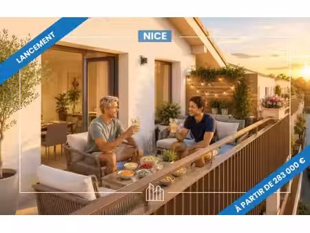 vente appartement neuf 2 pièces 46m2 nice - 306000 € - surface privée
